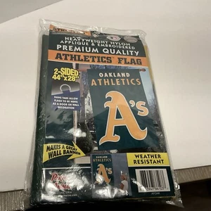Oakland Athletics A's Banner Flag Premium Double Sided Embroidered Applique... - Picture 1 of 2