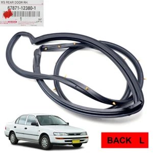 Rear Lh Door Rubber Weatherstrip Seal Fits Toyota Corolla '91 '95 - Picture 1 of 7