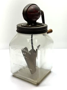 Antique Dazey Glass Butter Churn No 40 St Louis MO Patented Feb 14 22 Football - Picture 1 of 11