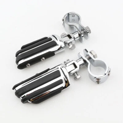 Barra cromada soporte estriberas carretera para Yamaha Royal Road Star XV1600 XV1700 Foto 1 de 4