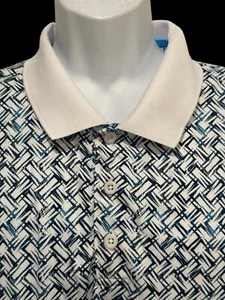 Robert Graham Herren Poloshirt Performance Größe XXL 2XL Geometrisches Muster Golf - Bild 1 von 8
