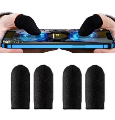 2 Pairs Thumb Finger Gloves for Gaming Mobile Phone Touch Screen Sleeve for PUBG - Image 1 of 3
