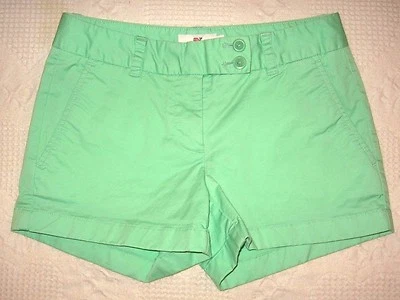VINEYARD VINES SHORTS SZ 00 X 3.5" DAYBOAT BRIGHT GREEN STRETCH COTTON EUC - Image 1 of 4