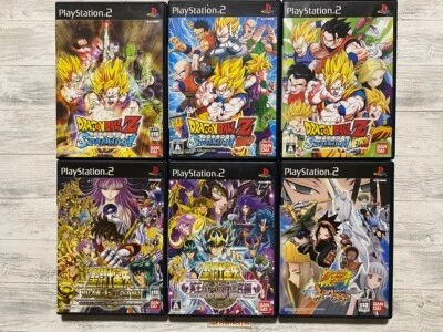 SONY PS2 DRAGON BALL Z Sparking & Neo & Meteor & Saint Seiya & Shaman King set - Image 1 of 4