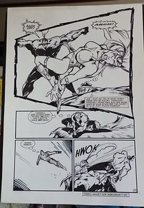 ZEN NINJA INTERGALÁCTICO #1 PÁGINA 17 1993 ORIGINAL COMIC ART-BILL MAUS-NIRA-X - Imagen 1 de 1