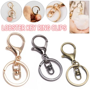 20x Swivel Keyring Lobster Clasps Keychain Key Ring Clasp Lanyard Trigger Clips - Picture 1 of 10