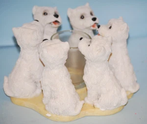 #P693 2002 "Westie" Circle of Friends Votive Candle Holder - Picture 1 of 7
