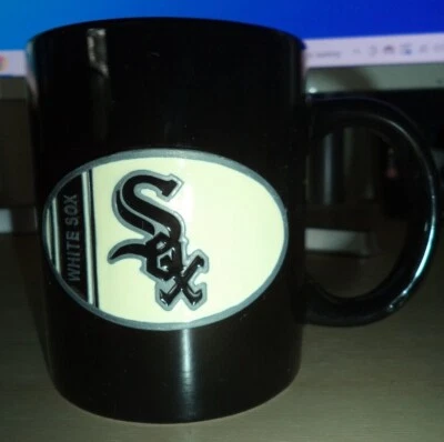 Chicago White Sox черная кофейная кружка оловянная металлическая  - Изображение 1 из 2