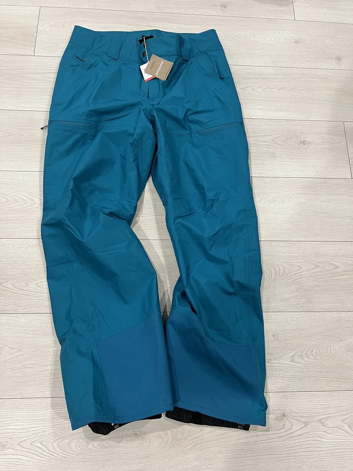 PATAGONIA Powder Town Ski Snow Pants Men's Size L belay blue