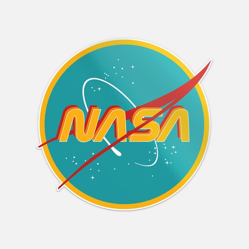 Nasa Retro Vinyl Car Bumper Sticker Decal | eBay