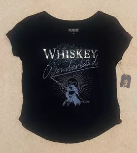 Shyanne Western Black “Whiskey Wonderland” Short Sleeve T Shirt Sz Medium NWT - Picture 1 of 1