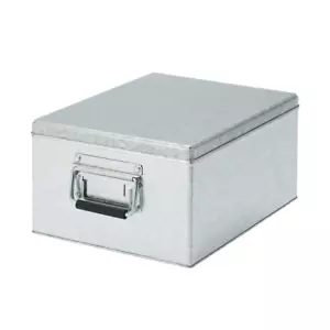 MUJI Galvanized Iron Box Large Hight 16cm - Picture 1 of 3