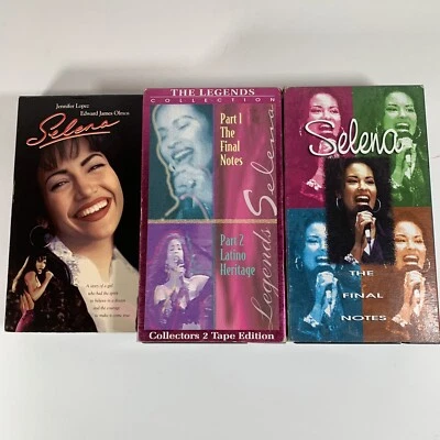 Selena VHS Bundle of 3 The Final Notes Latino Heritage Pop Music Documentary  - Image 1 of 4