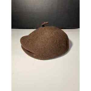 Vintage Child's Brown Wool Beret Small