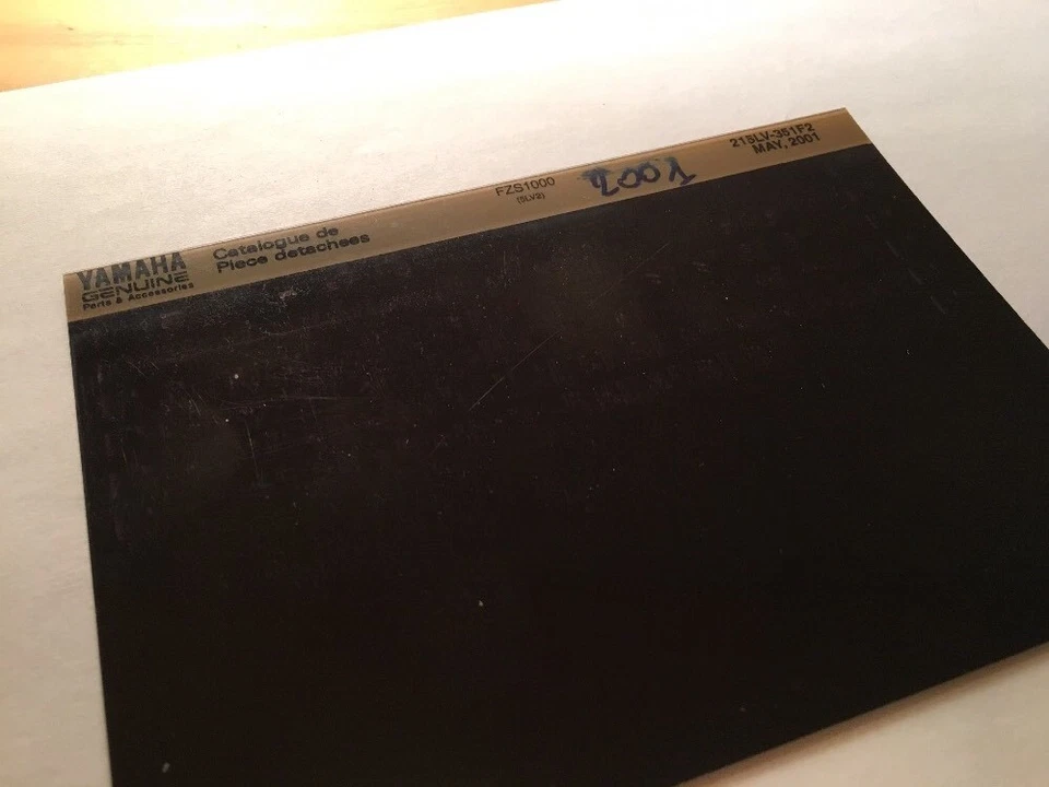 Yamaha FZS1000 2001 5LV2 FZS 1000 1000FZS Micro Enchufe Piezas List Microficha - Imagen 1 de 1