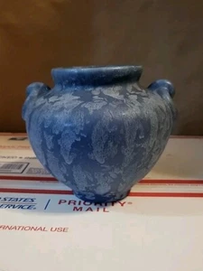Brush McCoy??? Pottery Vase Mottled Blue Nice Piece See All Photos Description  - Picture 1 of 14
