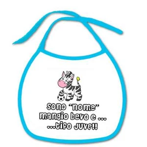 Bavetta Bavaglino  personalizzabile Calcio Tifoso Juventus tifo juve - Foto 1 di 1