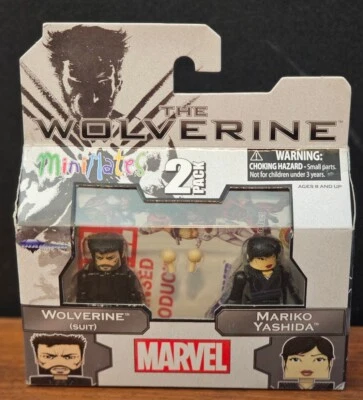 Marvel Minimates Serie 52 The Wolverine WOLVERINE (traje) y Mariko Yashida 2013 Foto 1 de 4