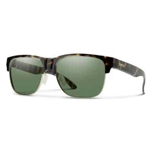 Smith Lowdown Split Sunglasses - Vintage Tortoise w/ChromaPop Polarized Green - Picture 1 of 4