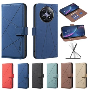 Magnetic Leather Wallet Phone Case for OPPO Realme C53 C75 C55 Realme 11 12 Pro - Picture 1 of 18