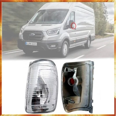 1x Links Spiegelblinker FORD TRANSIT ab 2013 Blinkleuchte Außenspiegel Weiß - Bild 1 von 4