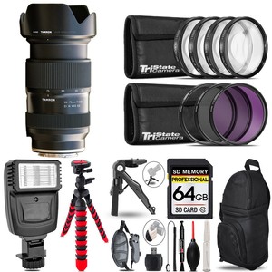 Tamron 28-75mm Di III VXD G2 Lens (Sony E) +Flash + MACRO, UV-CPL-FLD - 64GB Kit