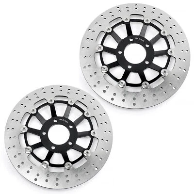 2 Front Brake Rotors for Suzuki GSX R 1100 W 1993-2000 GSXR GSX-R 600 1992-1993 - Image 1 of 4