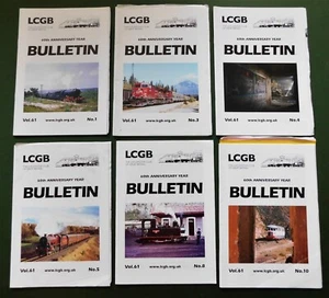 LCGB LOCOMOTIVE CLUB OF GREAT BRITAIN BULLETIN Magazine Six Volumes 2009 Vol 61 - Picture 1 of 10