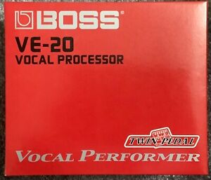 BOSS VE-20 VOCAL PROCESSOR*VOCAL PERFORMER*TWIN PEDAL*UNUSED AND BOXED MINT