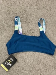 Art Class Bikini Tank Top Girls Sz M (7/8) Tie Dye Stripe Swimsuit Top NWT - Picture 1 of 3