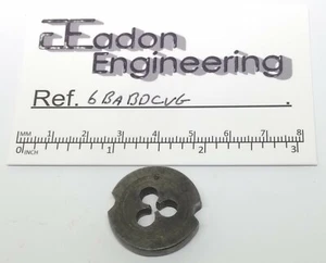 6BA (British Association) Button Die, 1" OD, 0.17" thick, HSS. - Picture 1 of 2