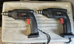 2 Vintage Craftsman 3/8 drill driver 315.111880 Both Work No Batteries - Picture 1 of 6