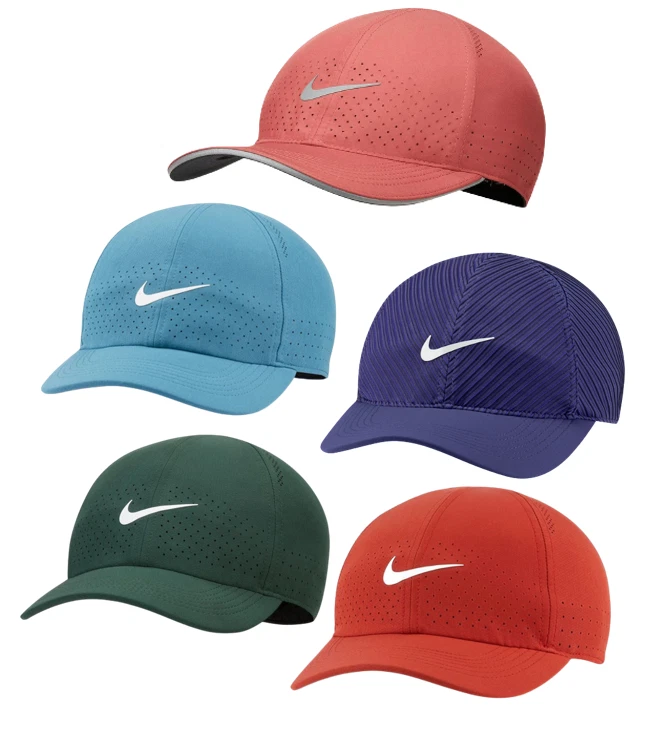 Nike Aerobill Advantage Featherlite Tennis Running Cap Kappe Mütze Blau Rot Grün - Bild 1 von 1