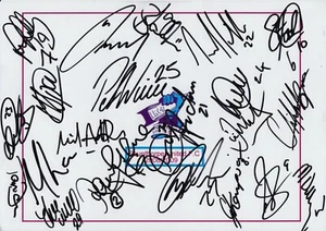 Foto firmata 12x8 Squadra Unita Scunthorpe - Autografo calcio 2008/2009. - Foto 1 di 1