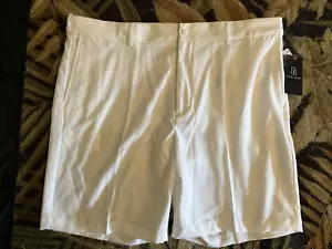 PGA TOUR MEN'S Size 34 Golf Shorts WHITE Expandable Waistband Moisture Wicking - Picture 1 of 8
