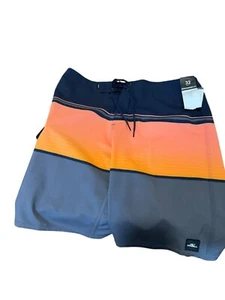 Men's O'Neill Swim Trunks Size 32 Blue and Orange - Picture 1 of 3
