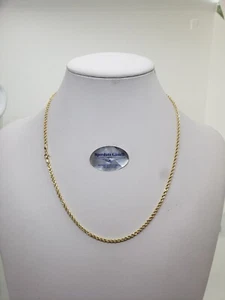 CATENA UNISEX A MAGLIA FUNE IN ORO GIALLO 18KT 750 2,70 GRAMMI (3312) - Foto 1 di 12