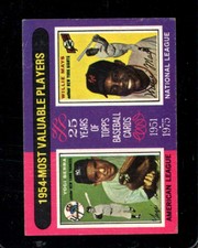 1975 TOPPS #192 YOGI BERRA/WILLIE MAYS VGEX 1954 MVP'S HOF *X101368