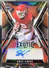 Eric Gray 2023 Leaf Exotic Auto #1/3 Autograph RC #BA-EG1 Rookie