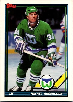 1991-92 Topps - #197 Mikael Andersson - Image 1 of 2