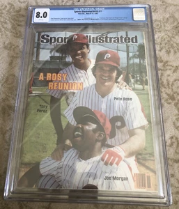 Sports Illustrated 1983 NS Pete Rose Joe Morgan Tony Perez CGC 8.0 - Picture 1 of 2