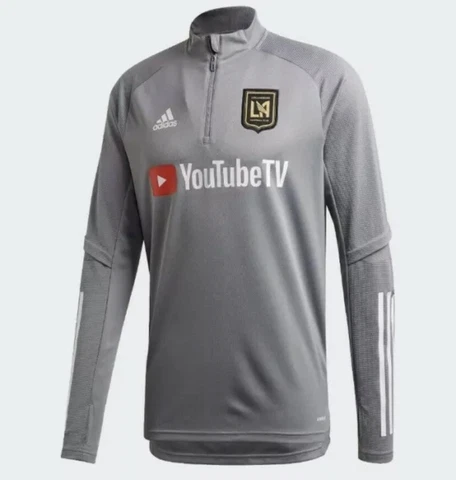 ADIDAS MLS LA GALAXY FC AEROREADY TRAINING Pullover Jacket 3/4 ZIP FS7071 SZ L Cover