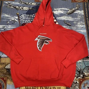 Atlanta Falcons XL Red X-Large Hoodie Sweater Pullover Long Sleeve NFL - Picture 1 of 8