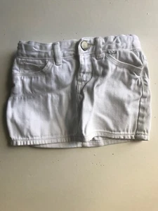 Gap Kids 1969 Girl White Denim Skirt Size 3 Years - Picture 1 of 3