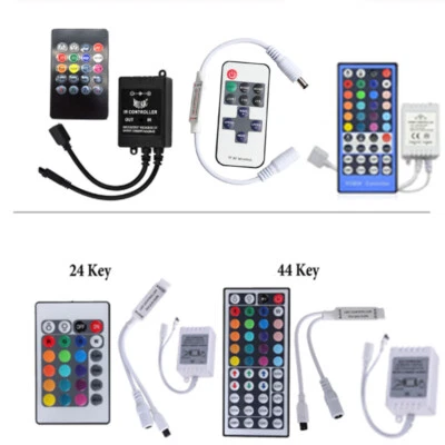 24 44 Key Music IR Remote Double Lines Controller For 5050 RGB Led Strips - Image 1 of 4