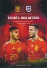 SPAIN v England (UEFA Nations League) 2018 Official Press programme + team sheet