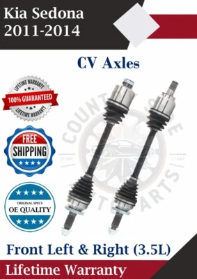 New OE Front CV Axles For 2011-2014 Kia Sedona 3.5L Lifetime Warranty — 第 1/4 张图片