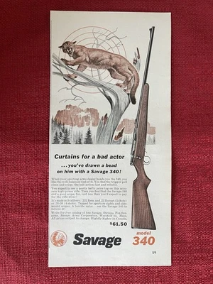 Anuncio impreso Savage Stevens 340 1961 vintage Foto 1 de 3