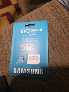 Carte mémoire et adaptateur micro SD SAMSUNG EVO Select 512 Go - Neuf - Photo 1 sur 1
