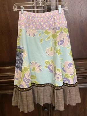 Falda Midi MATILDA JANE Hammond Bay at Fair Floral Bolsillo Dachshund Talla Pequeña NUEVA Foto 1 de 4